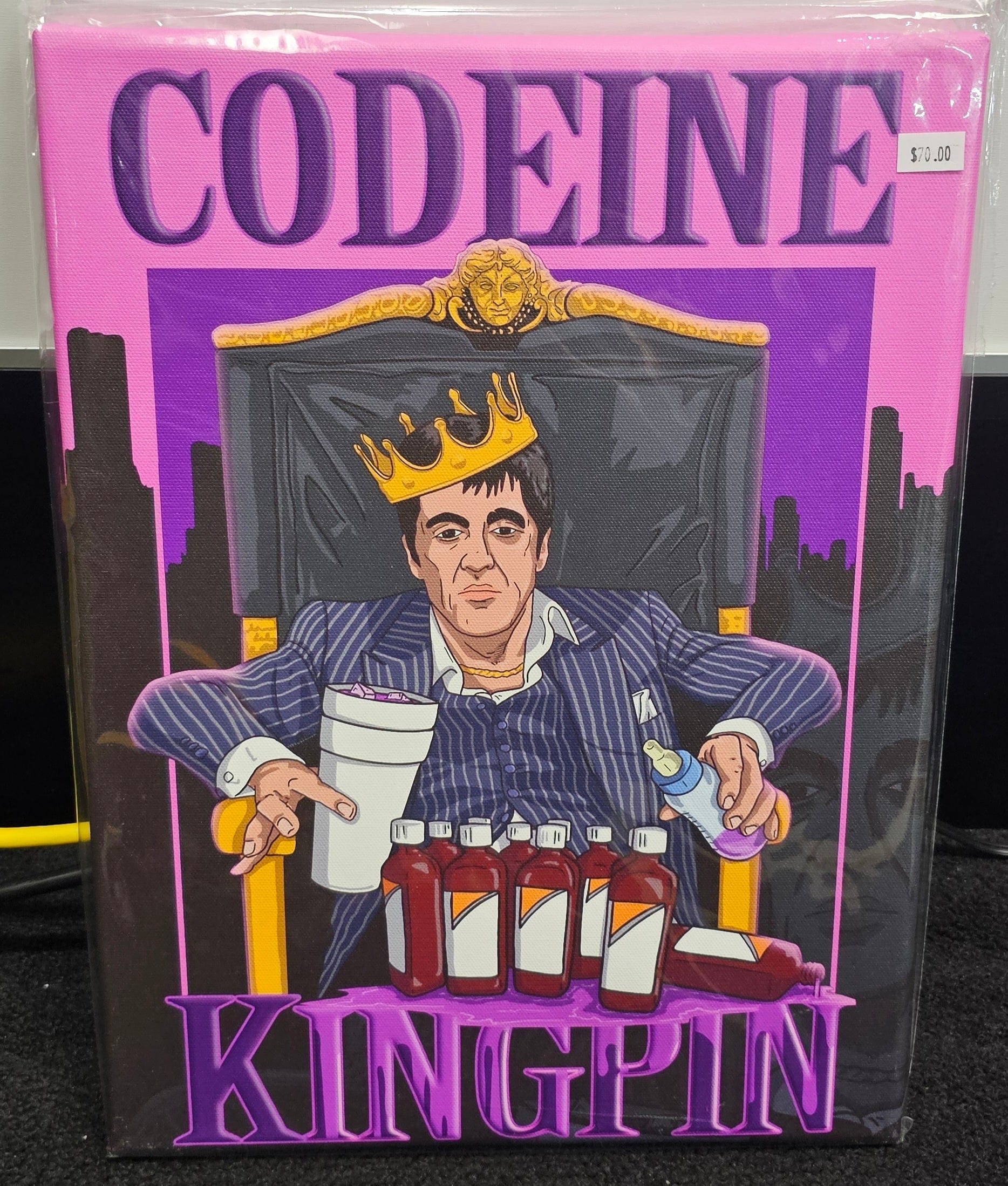CODEINE KINGPIN Tony Montana Parody Art Print - Vault 82