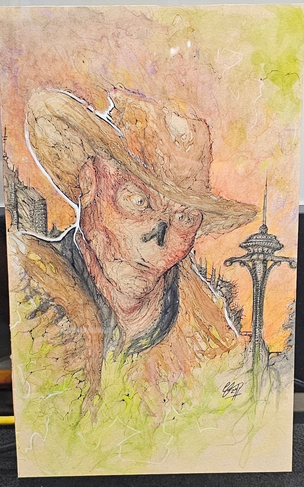 Fallout: New Vegas The Courier / Ghoul Original Art Print (Signed) - Vault 82