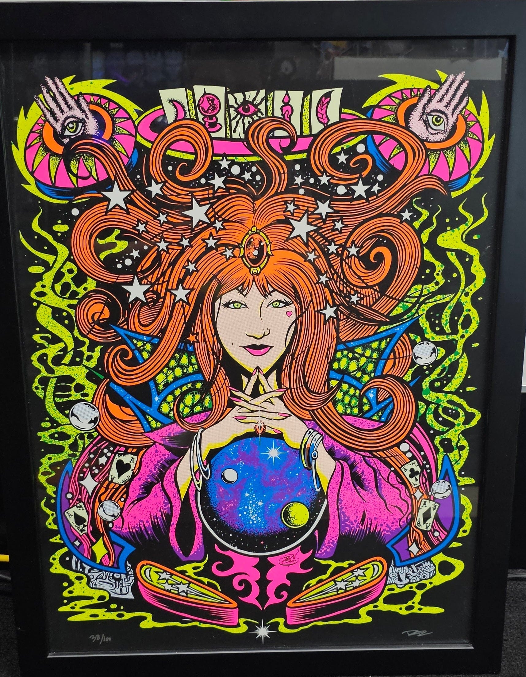 Fortune Teller / Pinball Wizard Psychedelic Neon Art Print (Limited Edition) - Vault 82