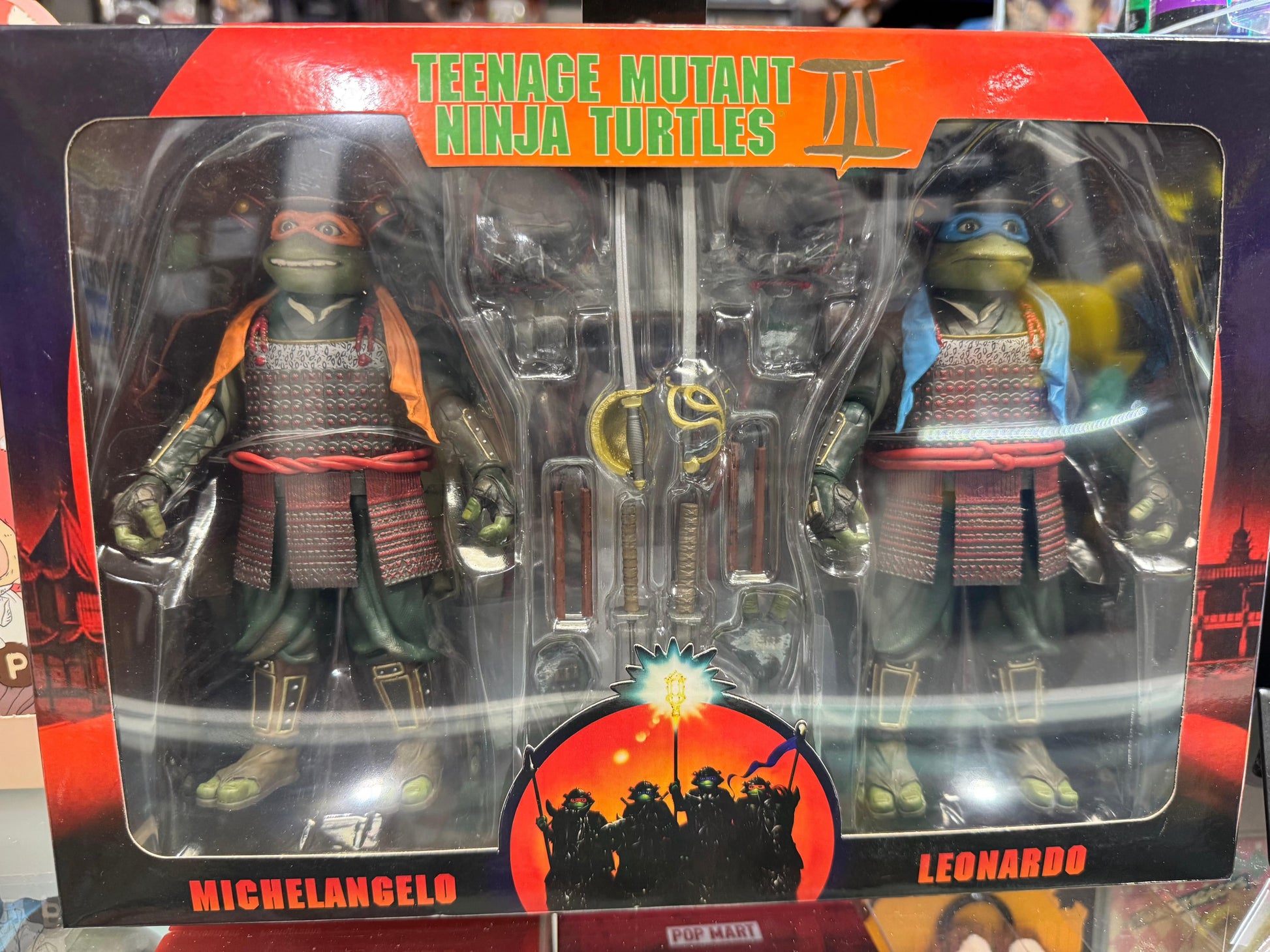NECA - Teenage Mutant Ninja Turtles 3 - 7" Scale Action Figures - Leonardo & Michelangelo