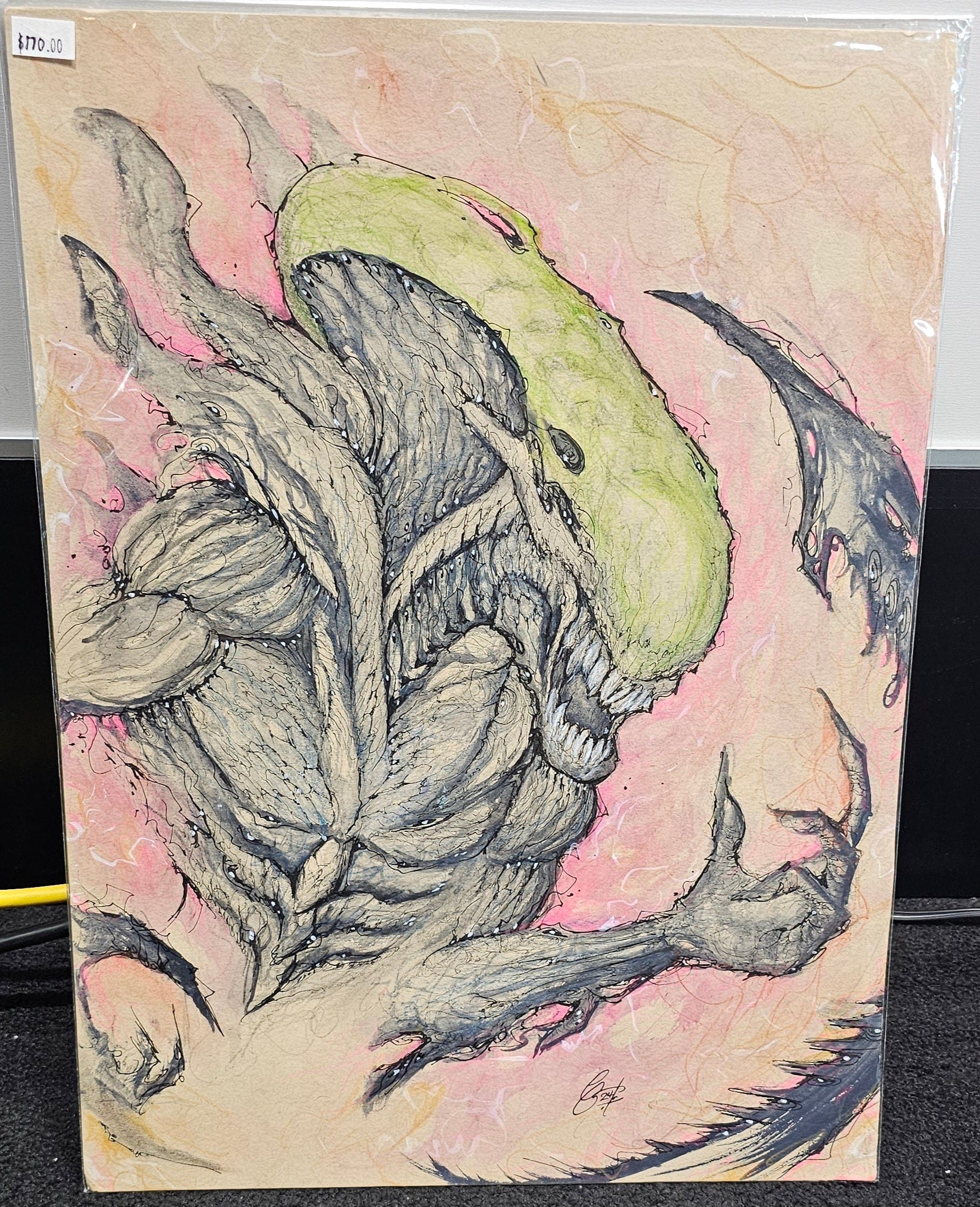 Alien Xenomorph Original Art Print - Vault 82