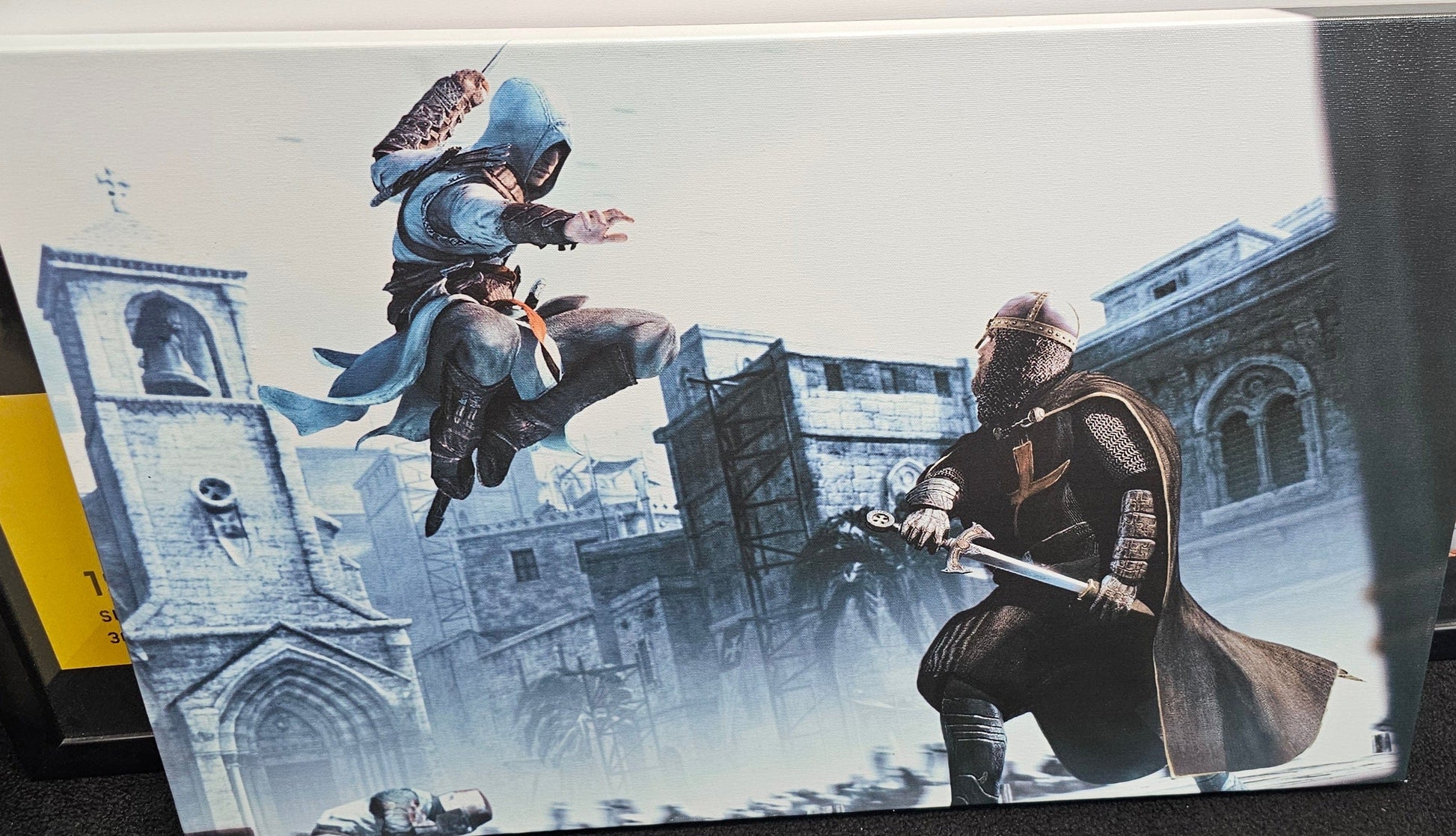Assassin's Creed Altaïr Ibn - La'Ahad vs. Knight Canvas Art Print - Vault 82