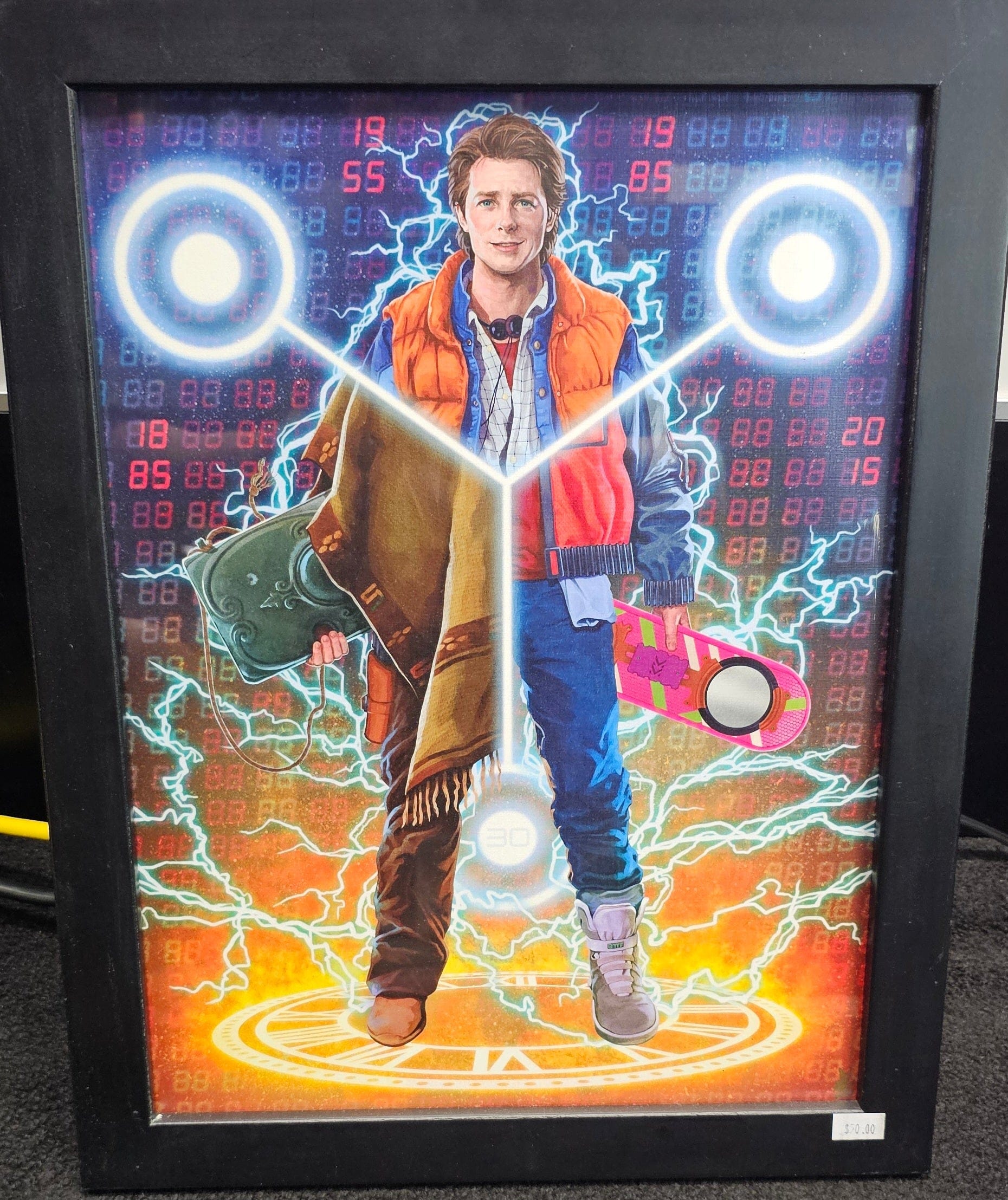Back to the Future Marty McFly Flux Capacitor Art Print - Vault 82