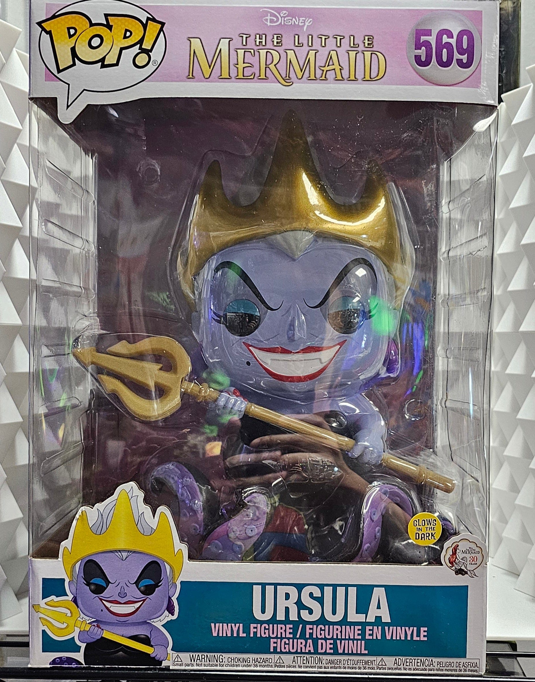Funko Pop! Disney The Little Mermaid: Ursula (Glows in the Dark) 10" Vinyl Figure 569 - Vault 82