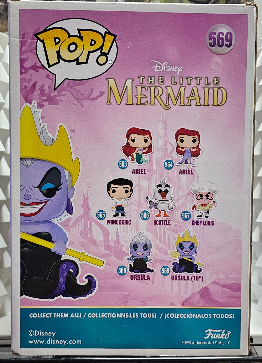 Funko Pop! Disney The Little Mermaid: Ursula (Glows in the Dark) 10" Vinyl Figure 569 - Vault 82
