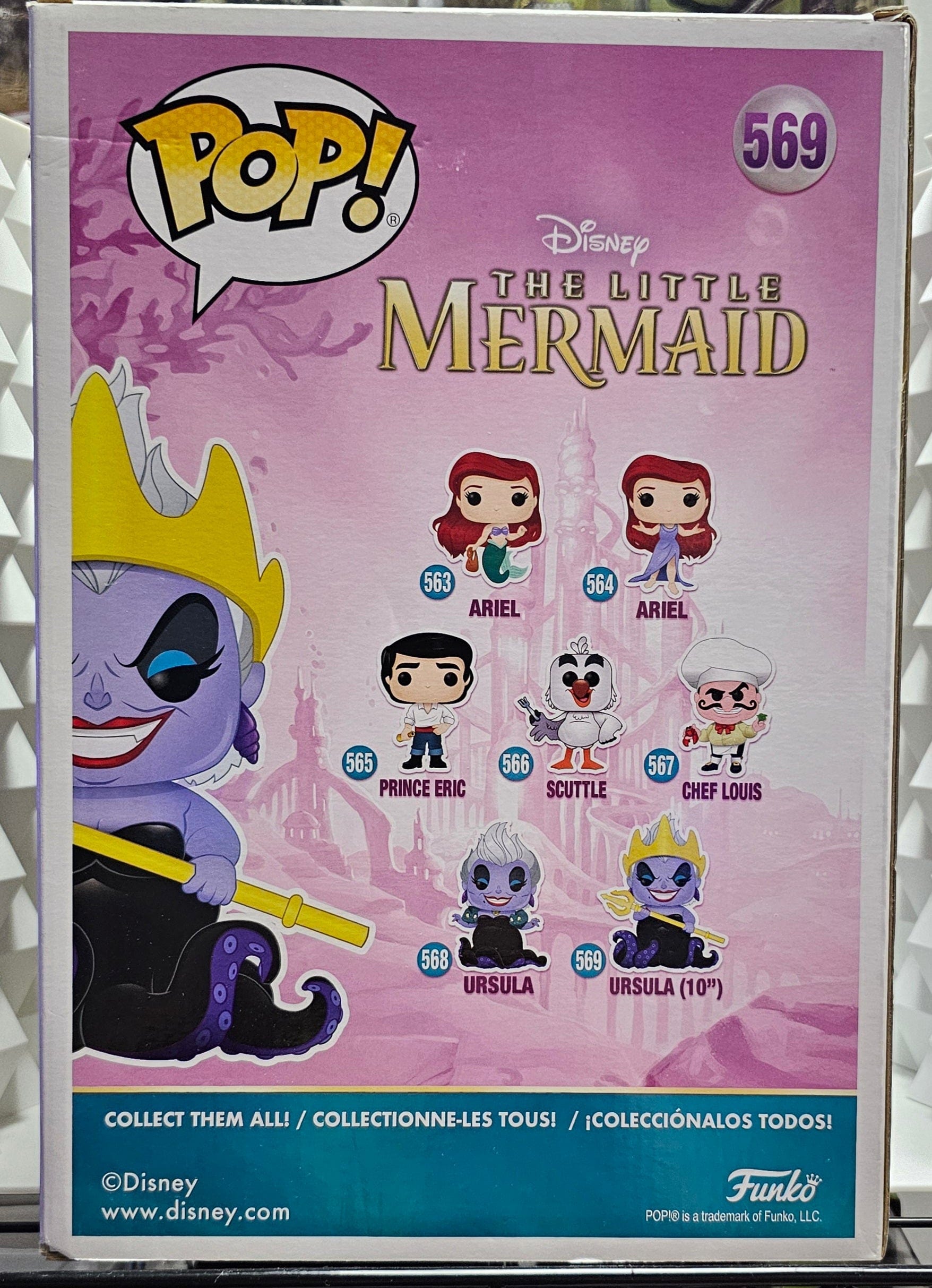 Funko Pop! Disney The Little Mermaid: Ursula (Glows in the Dark) 10" Vinyl Figure 569 - Vault 82