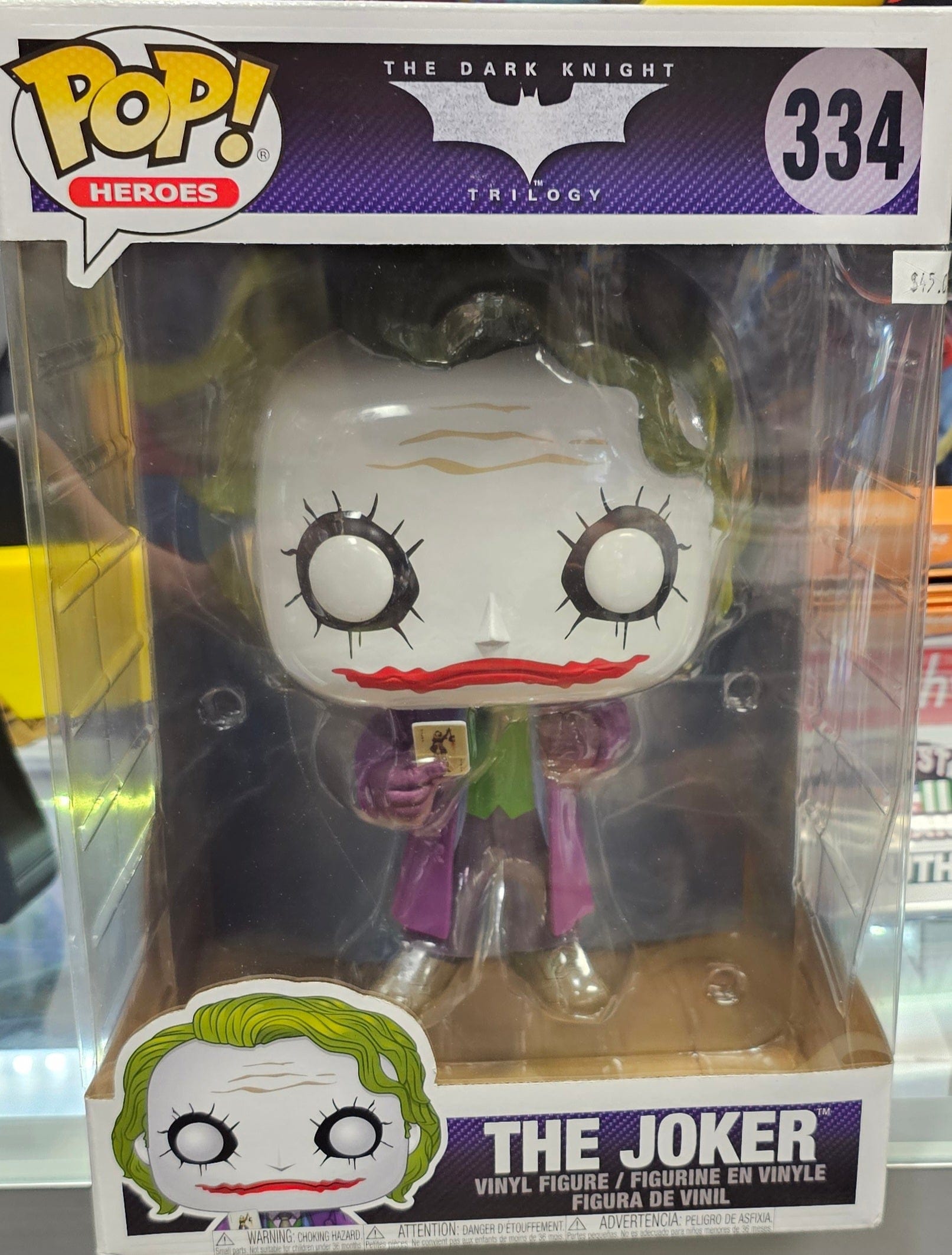 Funko Pop! Heroes: The Joker 334 (The Dark Knight Trilogy) - Vault 82