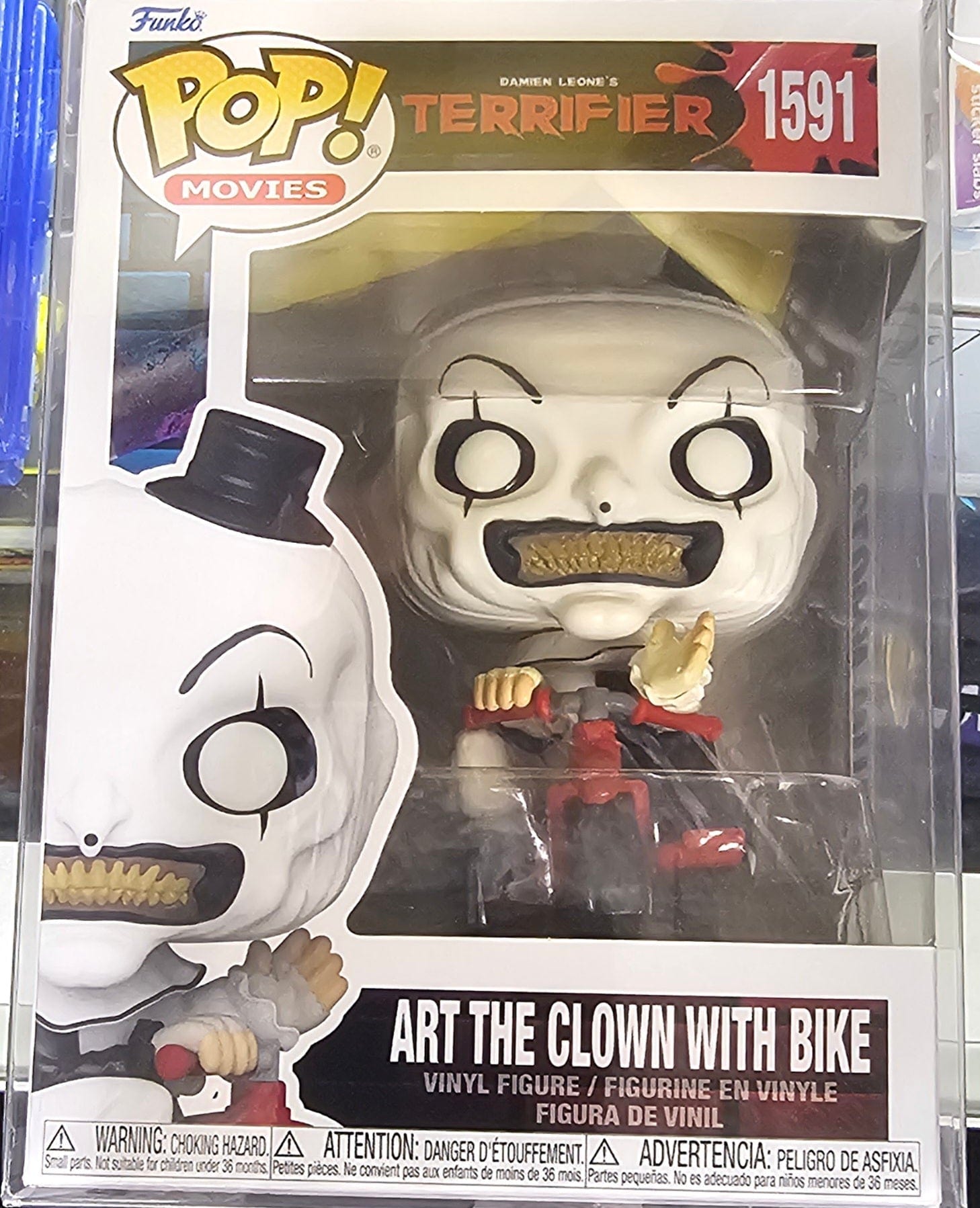 Funko Pop! Movies: Terrifier - Art the Clown with Bike 1591 - Vault 82