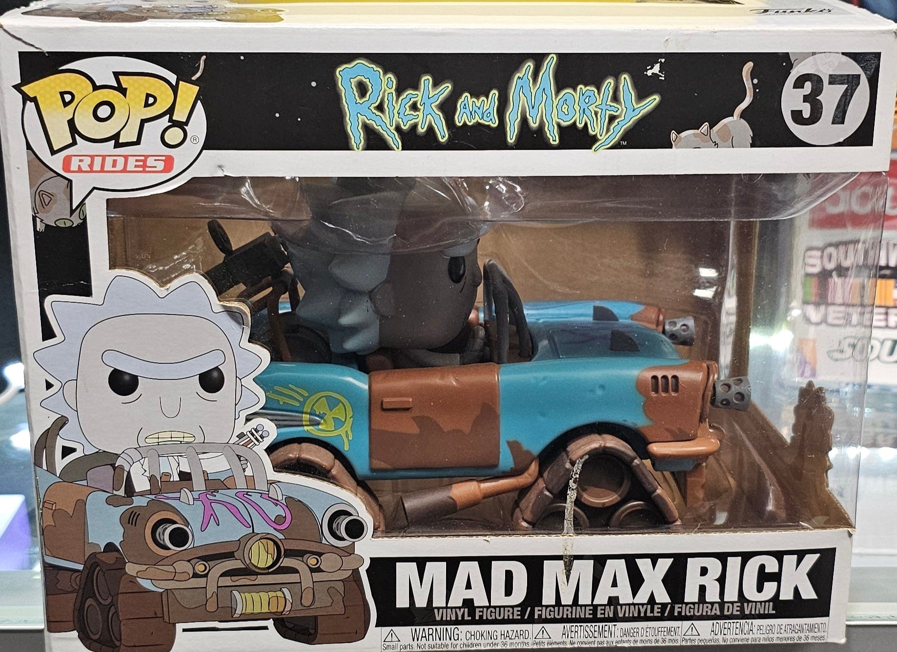 Funko Pop! Rides: Rick and Morty - Mad Max Rick 37 - Vault 82