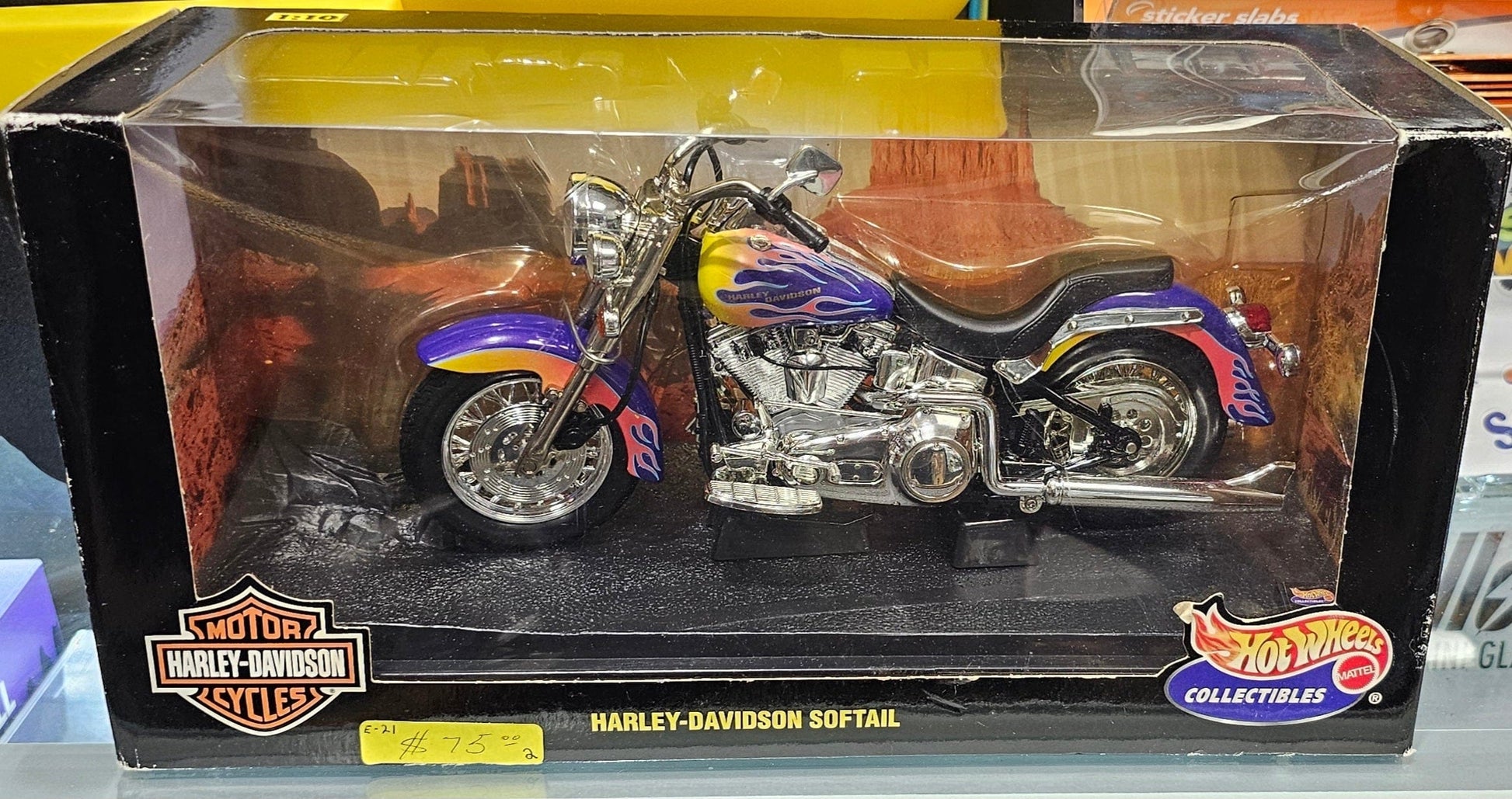 Hot Wheels Collectibles: Harley - Davidson Softail Die - Cast Motorcycle - Vault 82