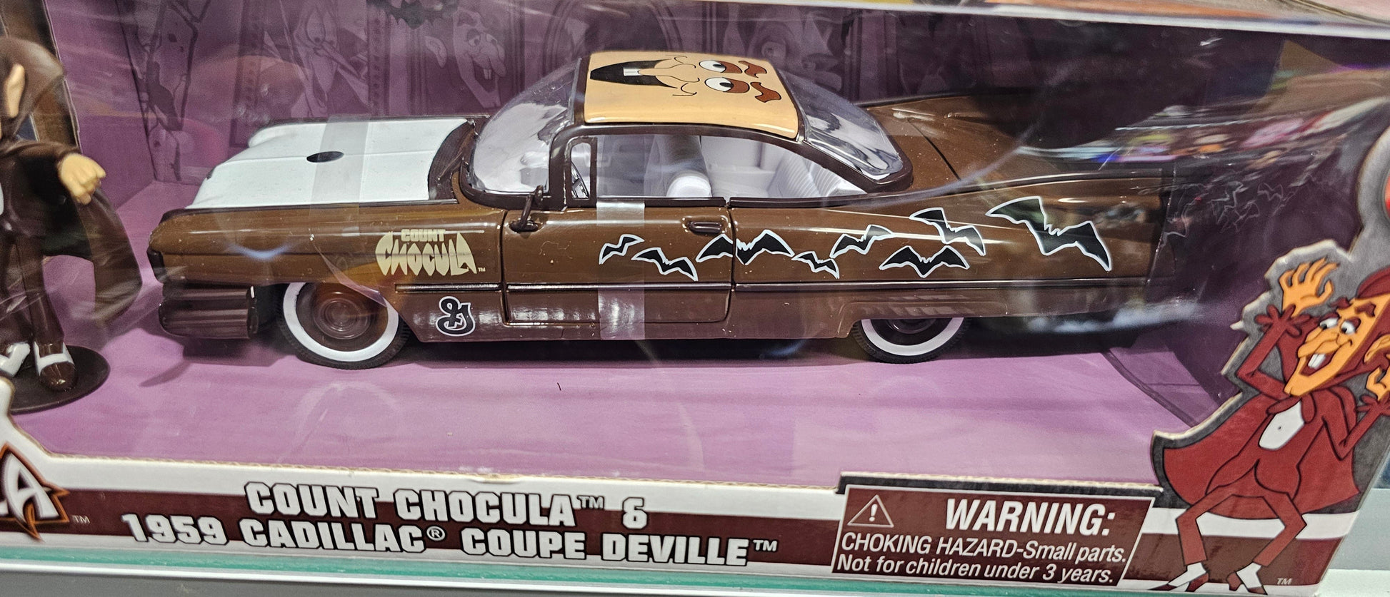 Jada Toys Count Chocula & 1959 Cadillac Coupe Deville Die - Cast Set - Vault 82