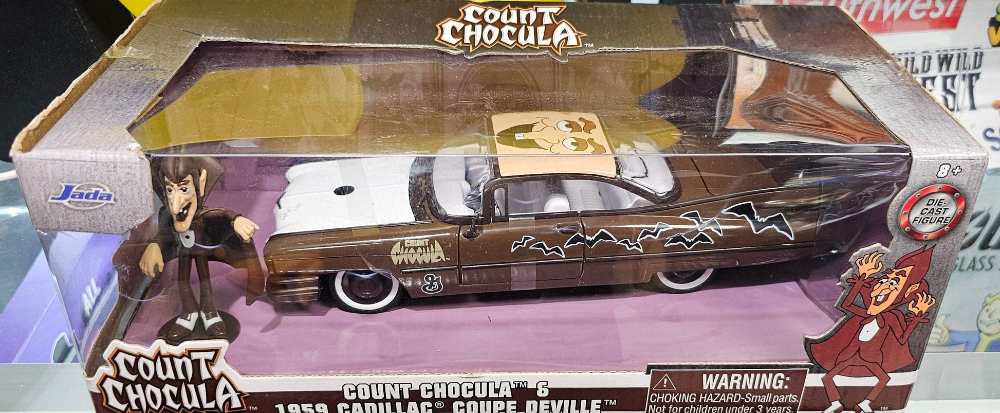 Jada Toys Count Chocula & 1959 Cadillac Coupe Deville Die - Cast Set - Vault 82