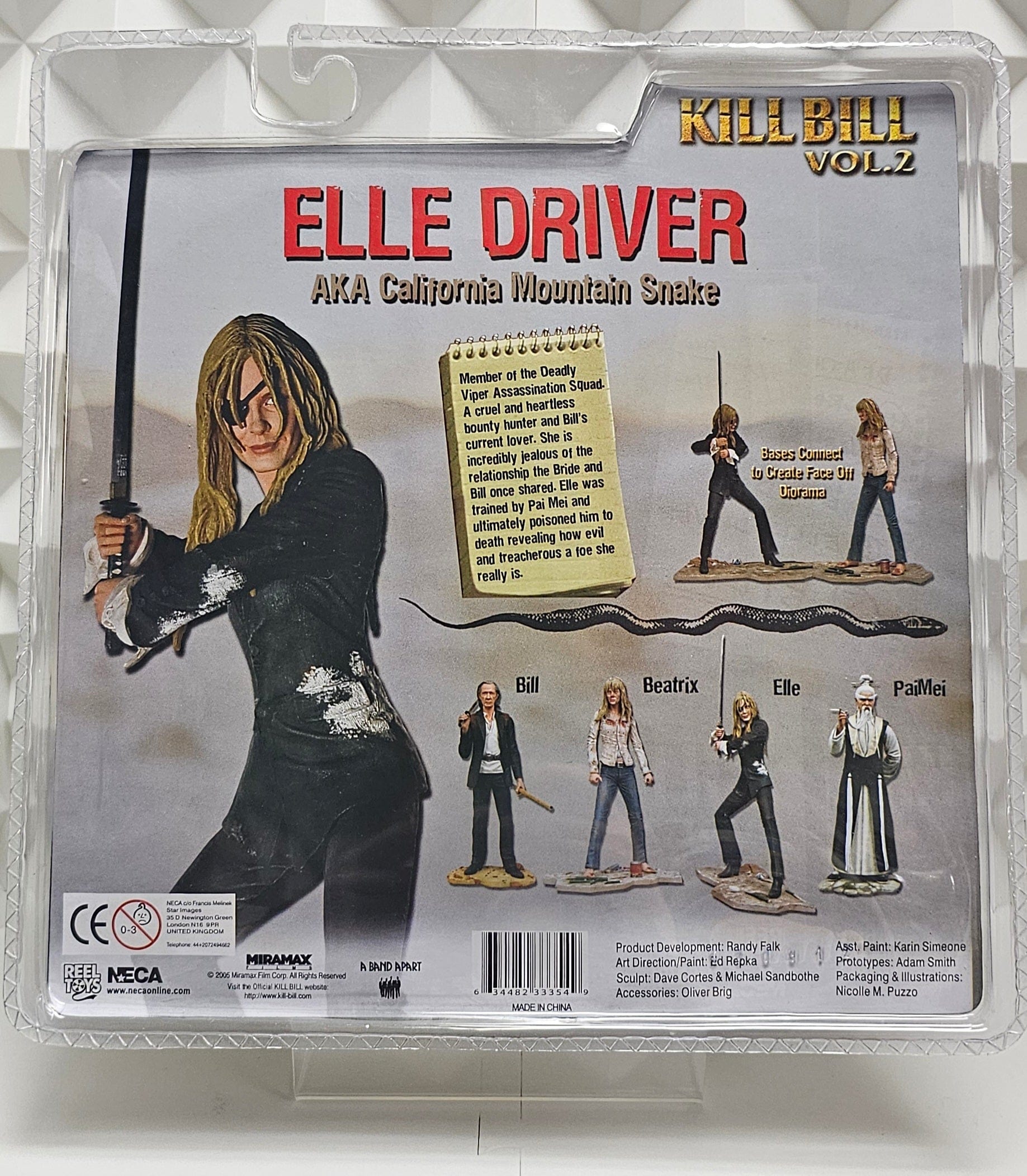 Kill Bill Vol. 2 - Elle Driver Action Figure (AKA California Mountain Snake) From NECA - Vault 82