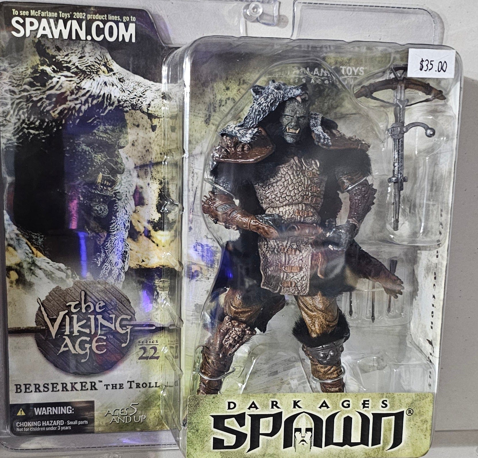 McFarlane Toys Dark Ages Spawn Series 22: The Viking Age - Berserker The Troll Action Figure - Vault 82