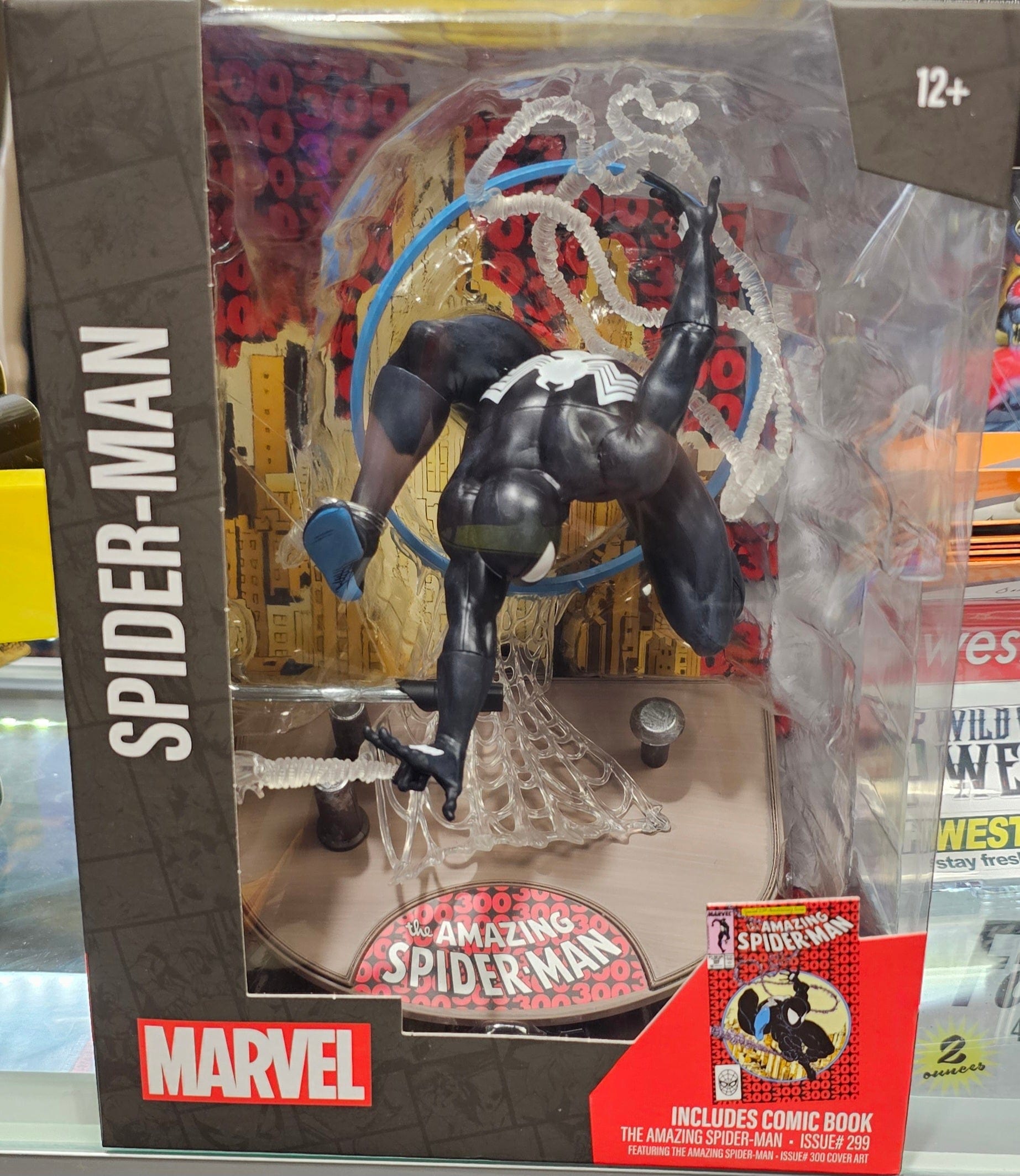 McFarlane Toys Marvel: The Amazing Spider - Man 300 Cover Art Figure with Comic - Vault 82