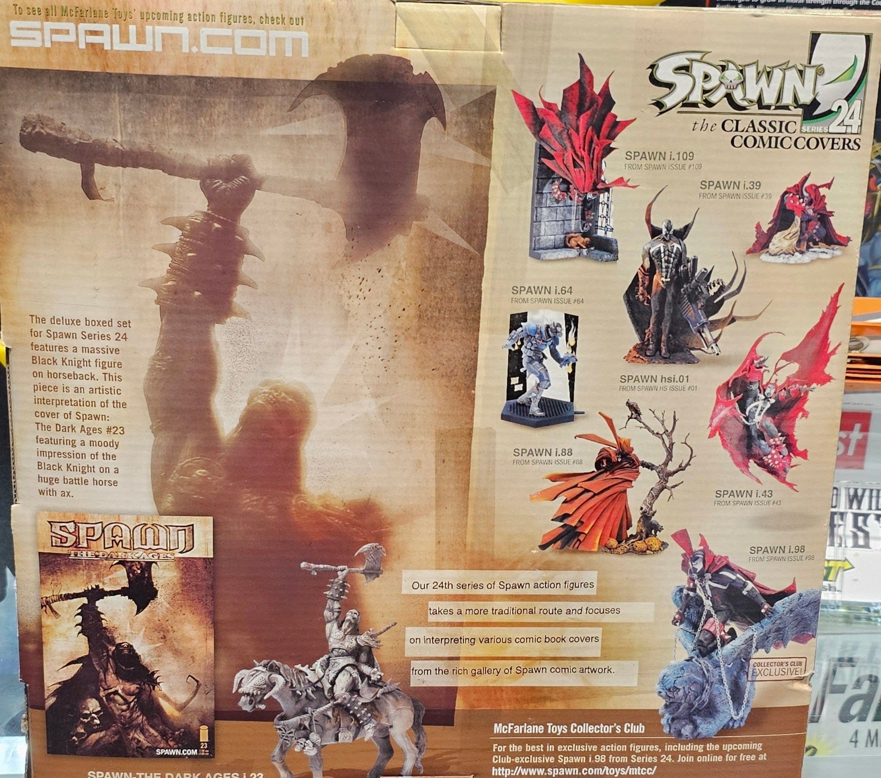 McFarlane Toys Spawn: The Dark Ages Black Knight on Horseback - Vault 82