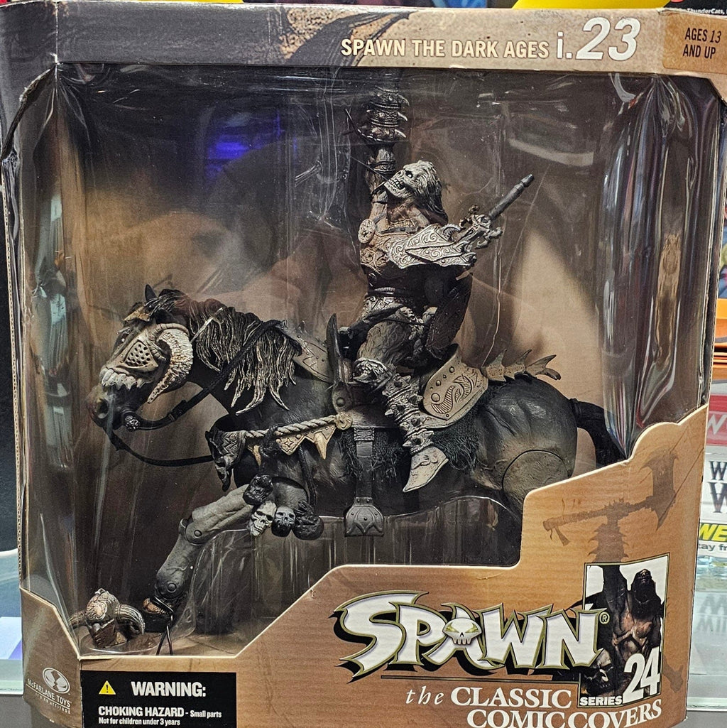 McFarlane Toys Spawn: The Dark Ages Black Knight on Horseback - Vault 82