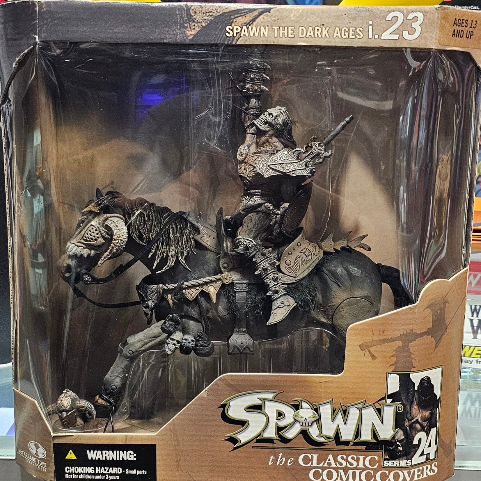 McFarlane Toys Spawn: The Dark Ages Black Knight on Horseback - Vault 82