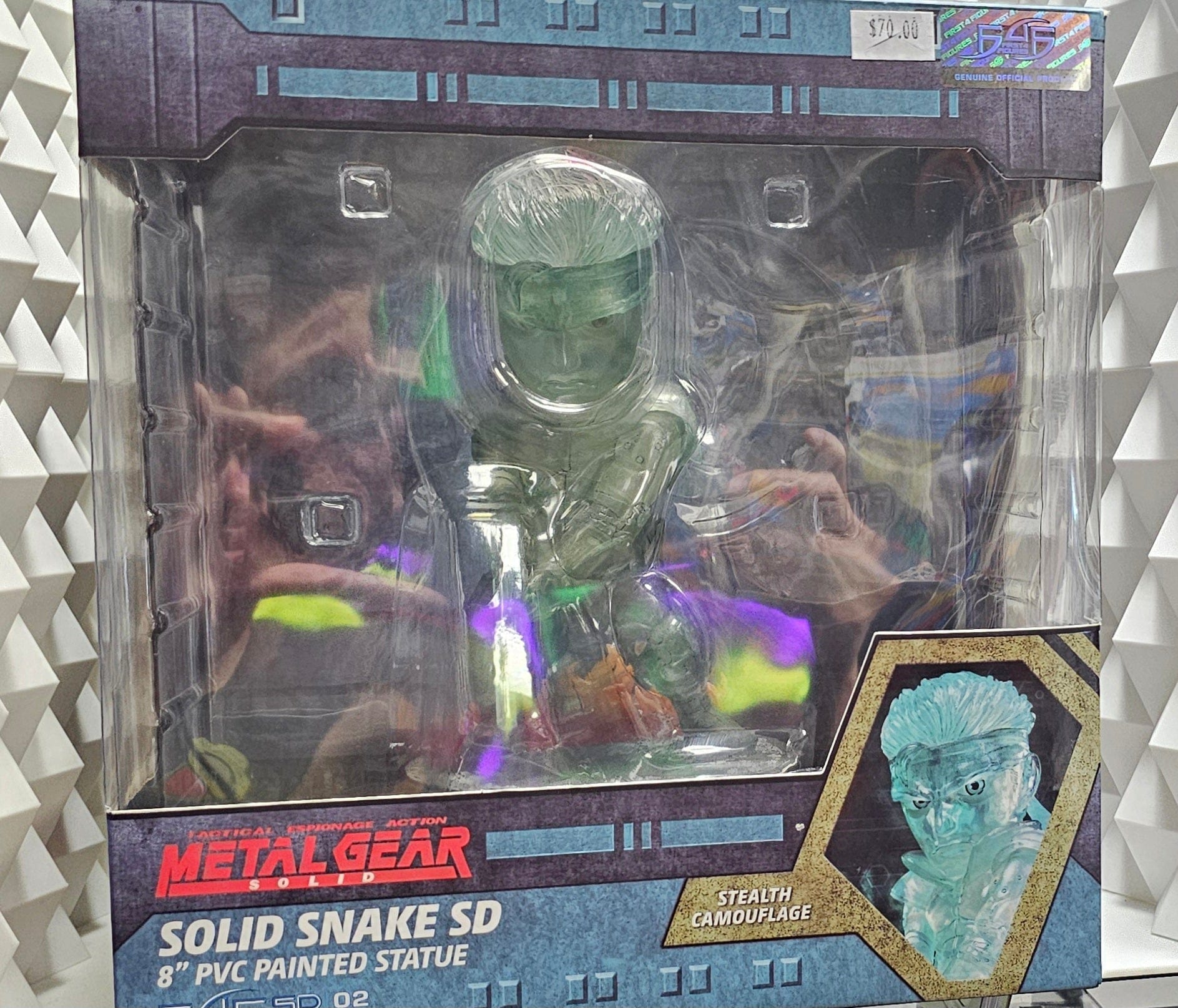Metal Gear Solid: Solid Snake SD Stealth Camouflage 8" PVC Statue - Vault 82