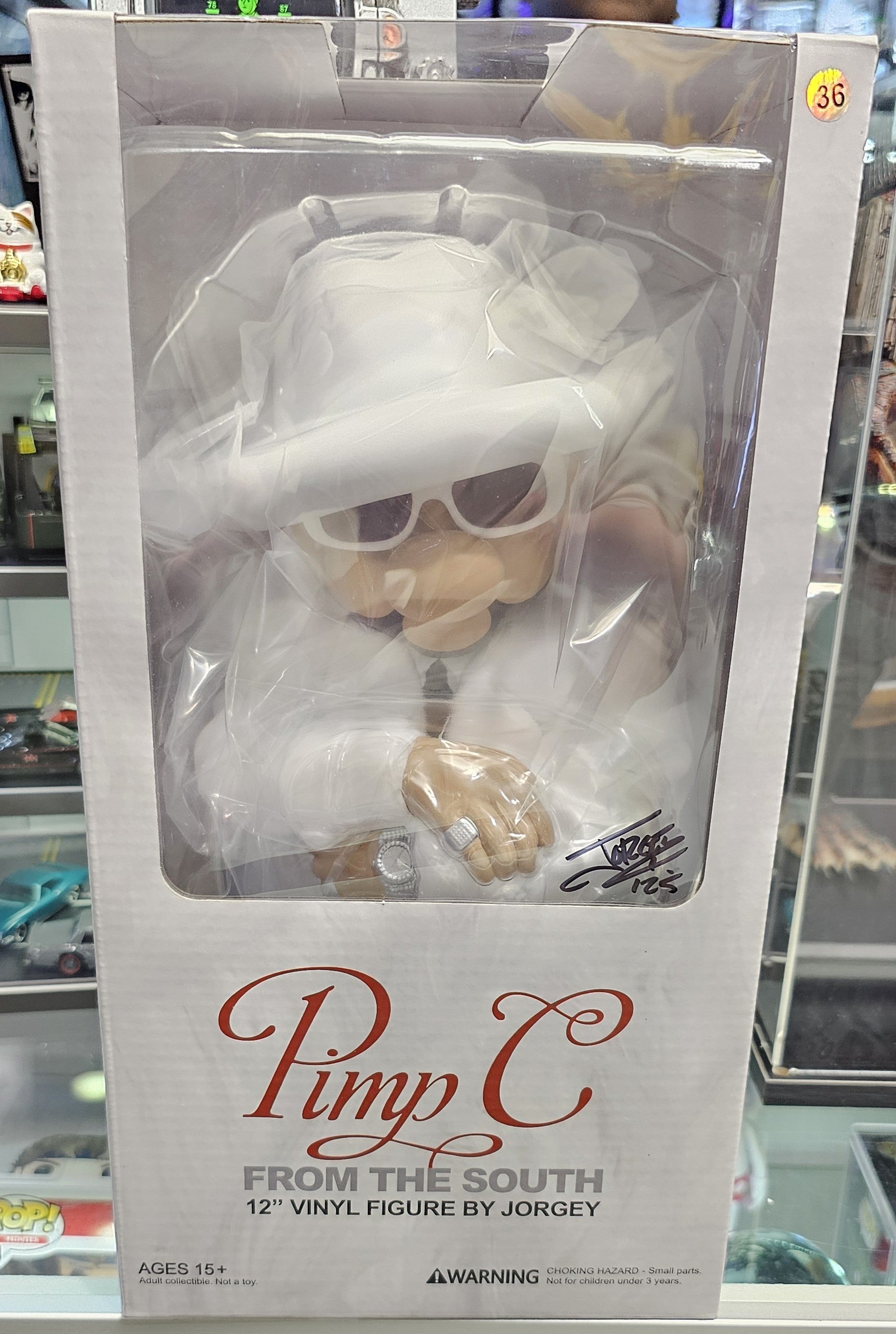 PIMP C FROM THE SOUTH - FIGURE Signed by Jorgey (36 of 713) - Vault 82