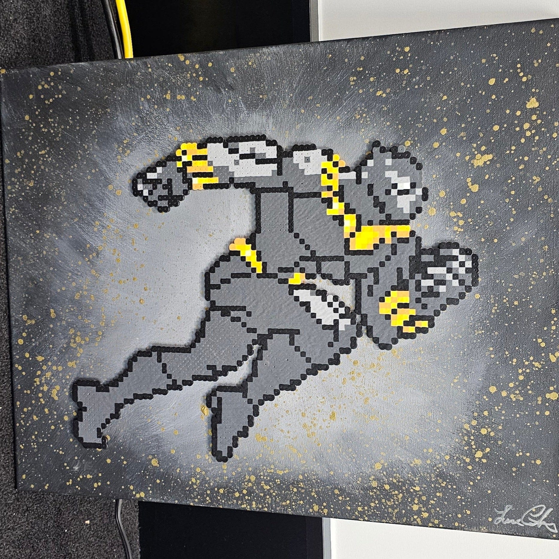 Pixel Art Canvas: Black Panther Action Pose - Vault 82