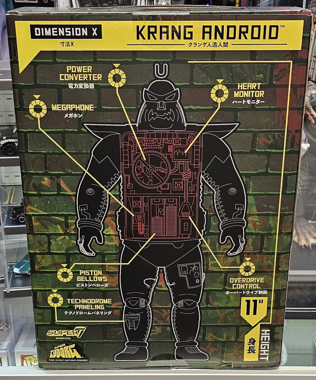 Super 7 TMNT Krang Android Body (Clear) super Cyborg Vinyl Figure - Vault 82