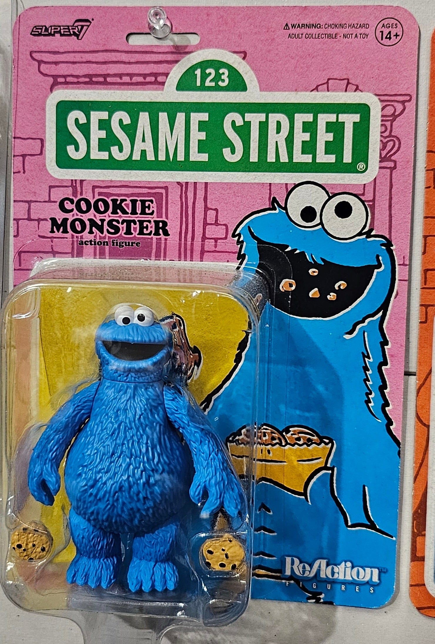 Super7 ReAction Figures Sesame Street - Cookie Monster Action Figure - Vault 82