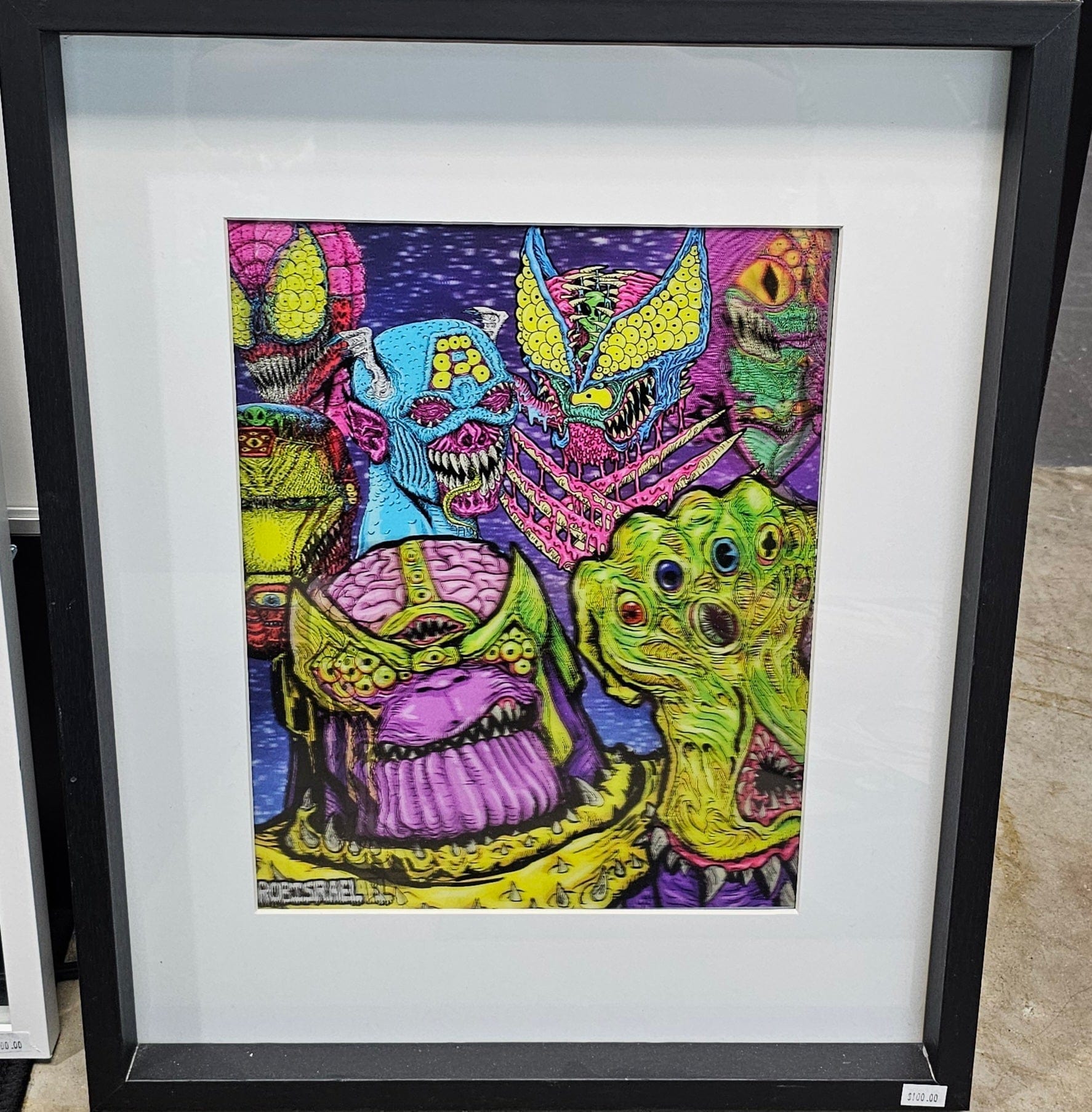 Thanos & Villains Psychedelic / Monster - Style Fan Art Print by Rob Sacchetto - Vault 82