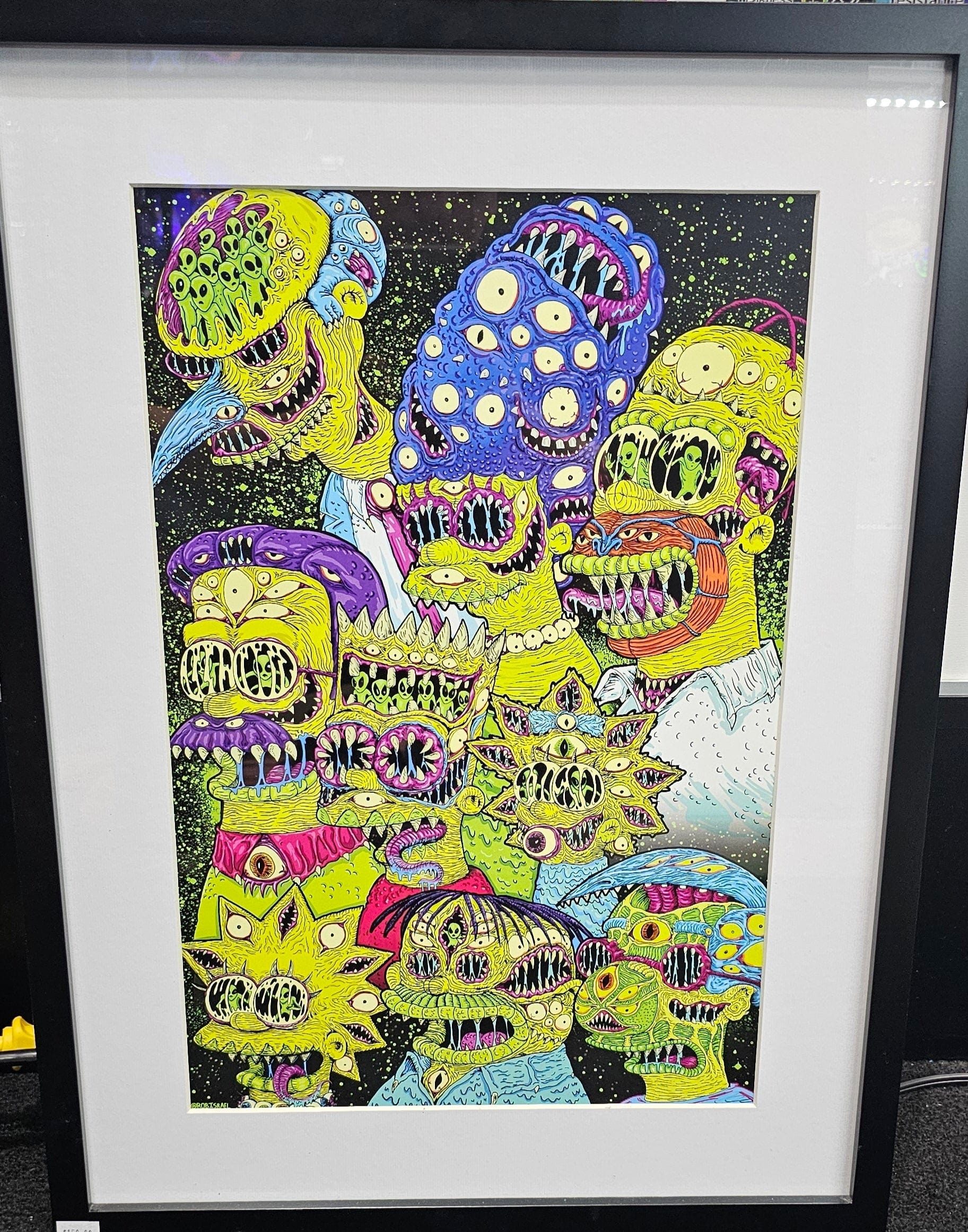The Simpsons - Mutant Simpsons Psychedelic Art Print - Vault 82