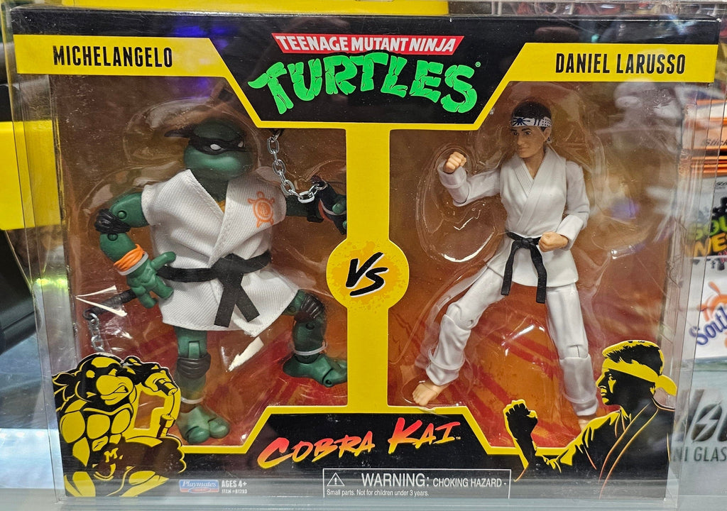 TMNT VS. Cobra Kai: Michelangelo VS. Daniel LaRusso Action Figure - Vault 82
