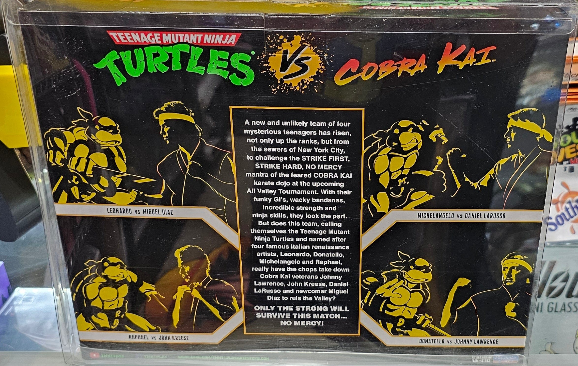 TMNT VS. Cobra Kai: Michelangelo VS. Daniel LaRusso Action Figure - Vault 82